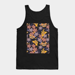 Butterflies and Flowers Night Tank Top